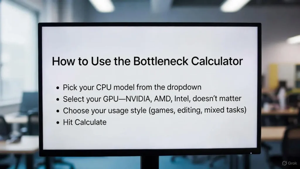 How to Use the Bottleneck Calculator
