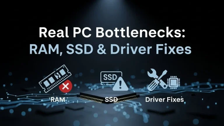 Real PC Bottlenecks RAM, SSD & Driver Fixes